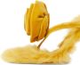Burberry Rose 100mm shearling velvet sandals Yellow - Thumbnail 2