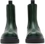Burberry round-toe leather boots Green - Thumbnail 3