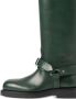 Burberry Saddle knee-high leather boots Green - Thumbnail 2