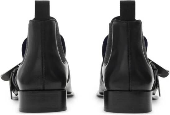 Burberry Shield leather Chelsea boots Black