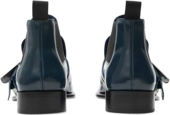 Burberry Shield leather Chelsea boots Blue
