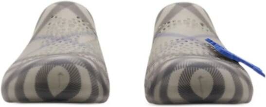 Burberry Stingray checked-lining slippers Grey