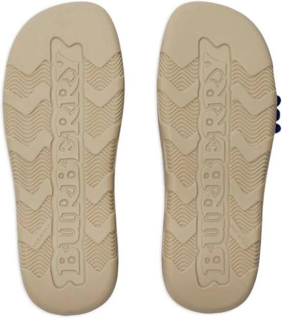 Burberry Stingray perforated clogs Neutrals