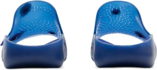 Burberry Stingray perforated slides Blue