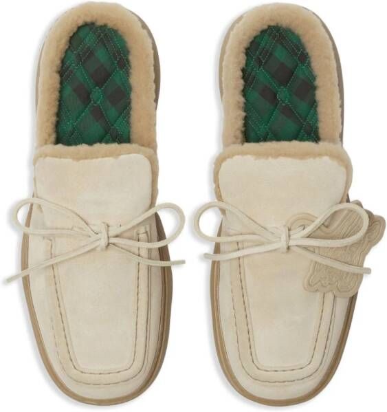 Burberry Stony square-toe slippers Neutrals