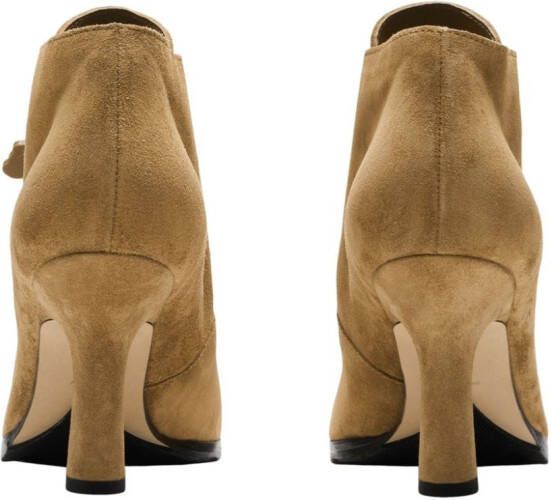 Burberry Storm 85mm suede ankle boots Neutrals
