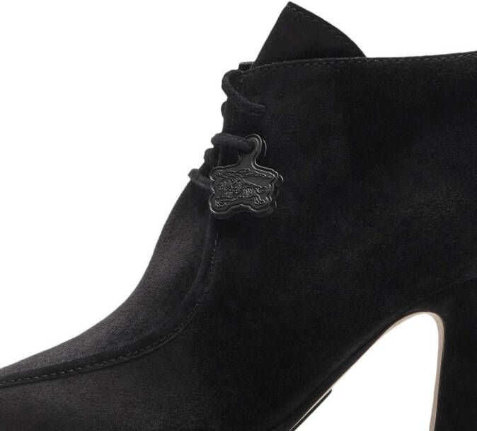 Burberry Storm suede ankle boots Black