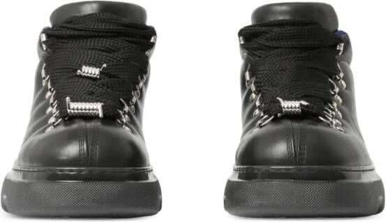 Burberry Trek ankle leather boots Black