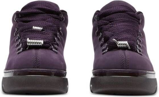 Burberry Trek nubuck boots Purple