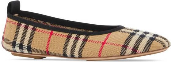 Burberry Vintage Check ballerina shoes Neutrals