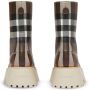 Burberry Vintage-Check leather laced boots Brown - Thumbnail 3