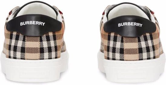 Burberry Vintage Check low-top sneakers Brown