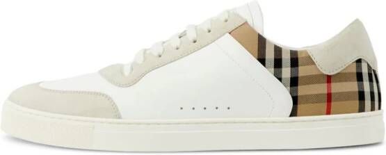 Burberry Vintage Check panelled sneakers White