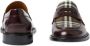 Burberry Vintage Check-pattern contrast-panel penny loafers Red - Thumbnail 4
