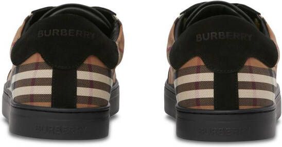 Burberry Vintage Check-print low-top sneakers Brown