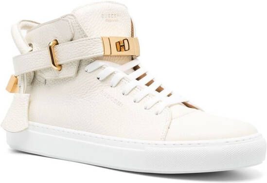 Buscemi high-top leather sneakers Neutrals