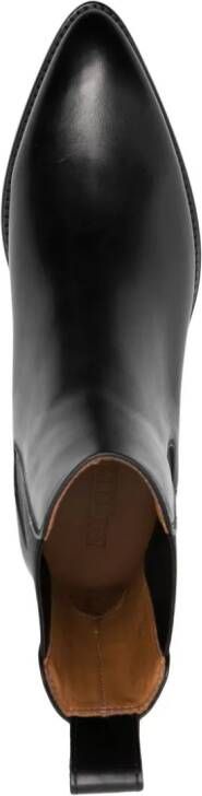 Buttero 30mm leather ankle boots Black