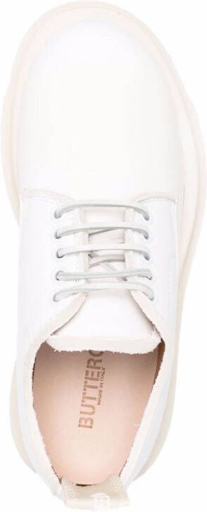 Buttero 40mm leather lace-up shoes White