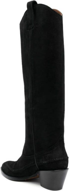 Buttero 55mm knee-length cowboy boots Black