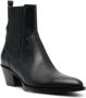 Buttero 55mm leather ankle boots Black - Thumbnail 2