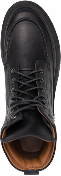 Buttero ankle leather boots Black