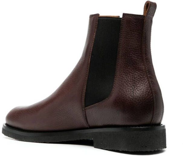 Buttero ankle-length leather boots Brown