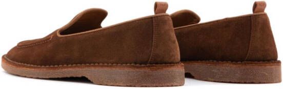 Buttero Argentario slip-on suede loafers Brown