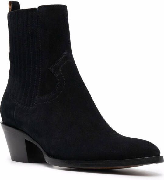Buttero block-heel ankle boots Black