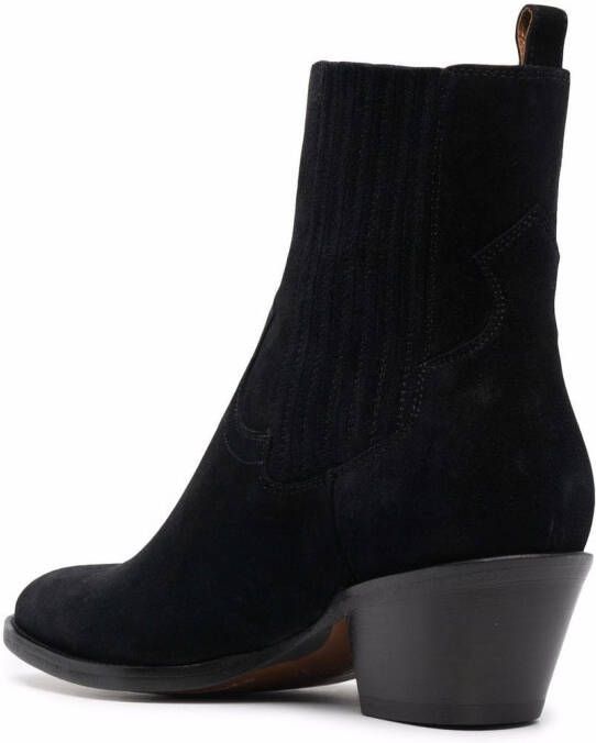 Buttero block-heel ankle boots Black