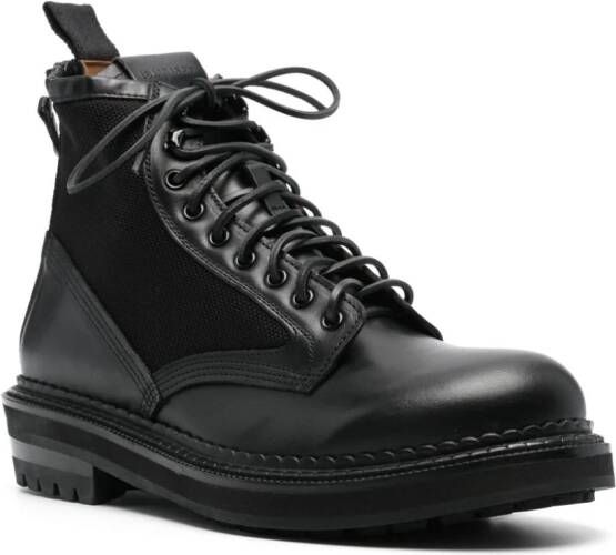 Buttero Cargo leather boots Black