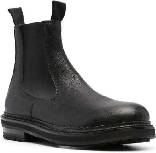 Buttero Cargo leather Chelsea boots Black