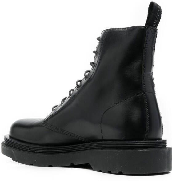Buttero chunky lace-up boots Black