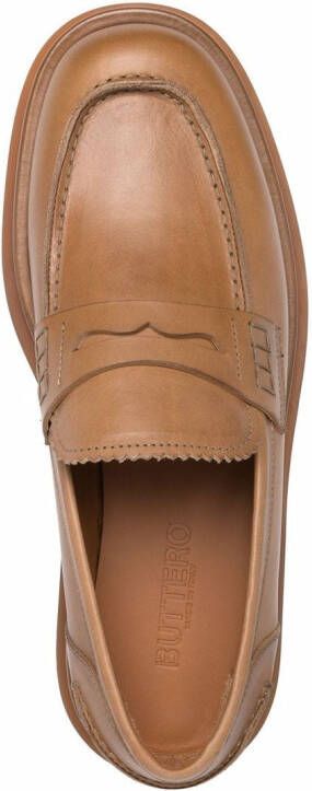 Buttero chunky-sole loafers Brown