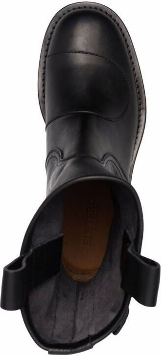 Buttero Elba leather mid-calf boots Black