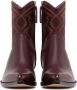Buttero Flee Western-style leather boots Red - Thumbnail 5