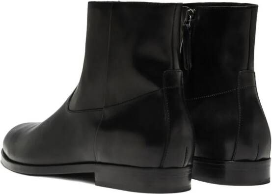 Buttero Floyd leather ankle boots Black