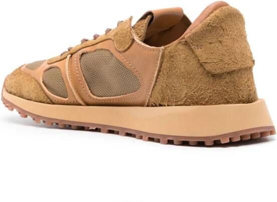 Buttero Futura panelled suede sneakers Brown