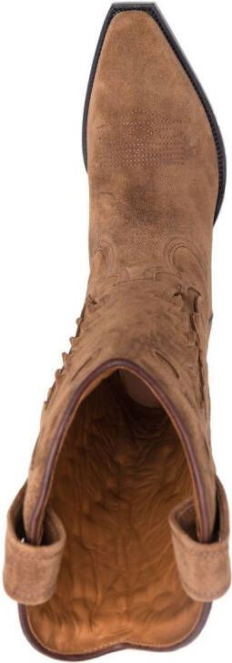 Buttero knee-length cowboy boots Brown