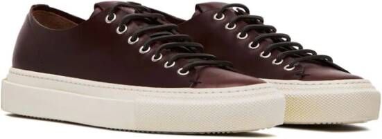 Buttero lace-fastening leather sneakers Brown