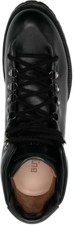 Buttero lace-up ankle boots Black