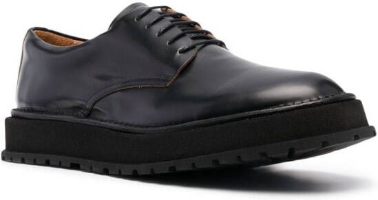 Buttero lace-up leather shoes Black