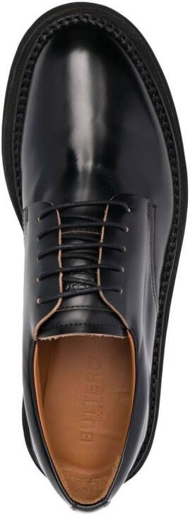 Buttero lace-up leather shoes Black