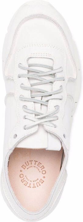 Buttero lace-up leather sneakers White