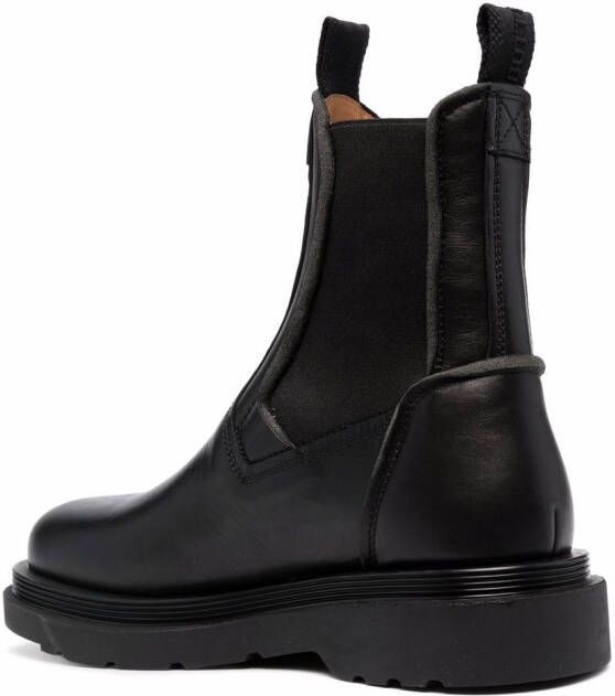 Buttero leather chelsea boots Black