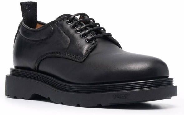 Buttero leather derby shoes Black