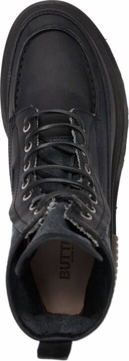 Buttero panelled hiking boots Black
