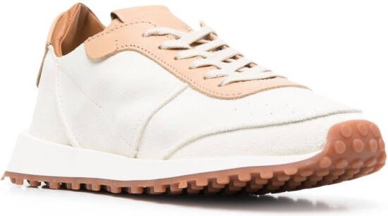 Buttero panelled lace-up sneakers Neutrals