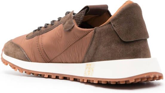 Buttero panelled low-top sneakers Brown