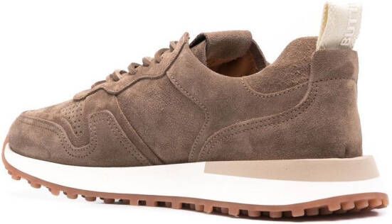 Buttero perforated-detail low-top sneakers Brown