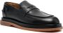 Buttero piped-trim leather loafers Black - Thumbnail 2